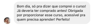Print de comentário de aluna sobre o FEC, 8 de 16